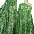 EXCLUSIVE 90% Linen 10% Silk –Toile de Jouy ~ 'Safari' Forest Green REVERSE